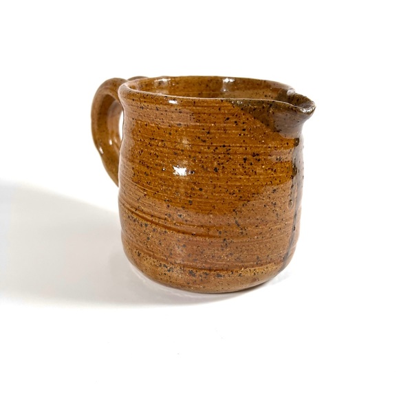 Handmade Kiln fired Short Pitcher Heavy For Size Name Carved In bottom James - Picture 4 of 9